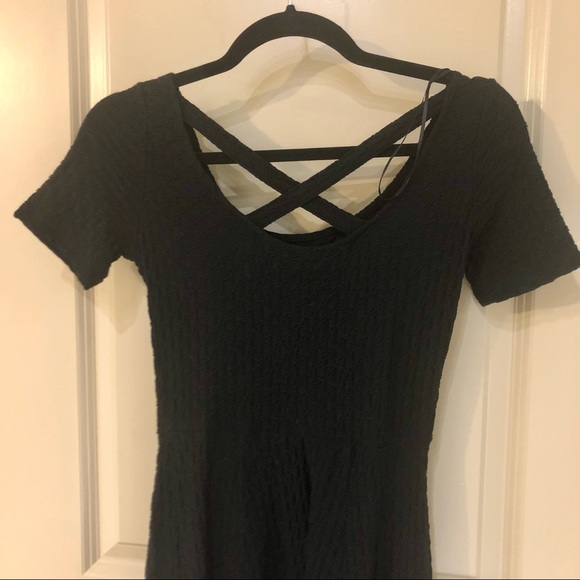 Black Stretchy Flare Dress - VERY CUTE - Picture 3 of 4